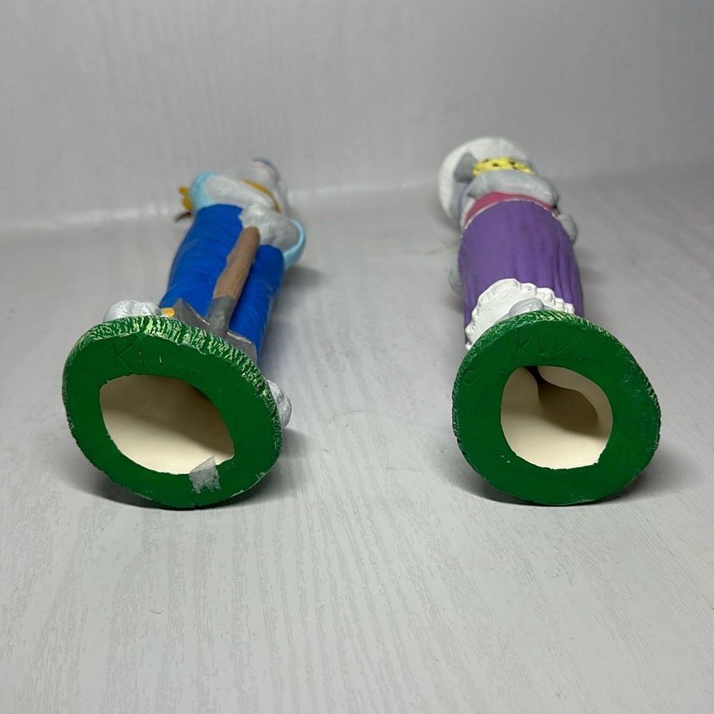 Mr. And Mrs. Easter Rabbit‎  Ceramic Pencil Vintage Spring Rabbits - Picture 7 of 8